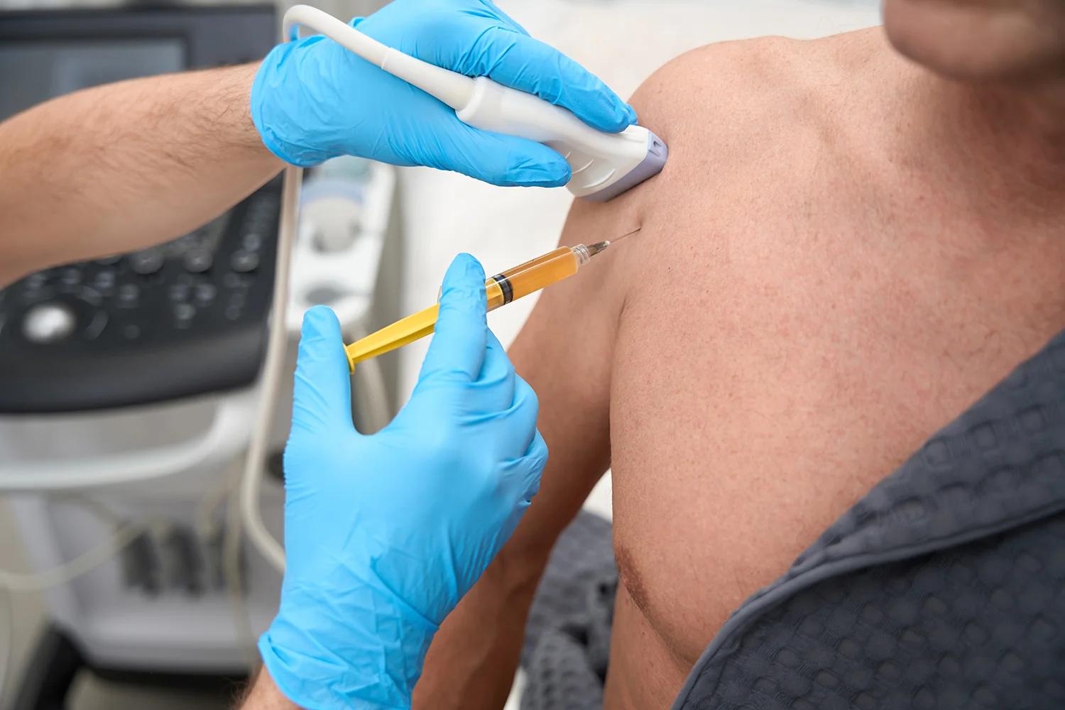medical injection with ultrasound guidance 1